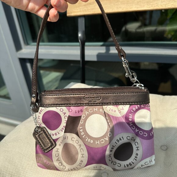 Coach Y2K Signature Satin Scarf Wristlet - Picture 2 of 3